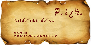 Palánki Éva névjegykártya